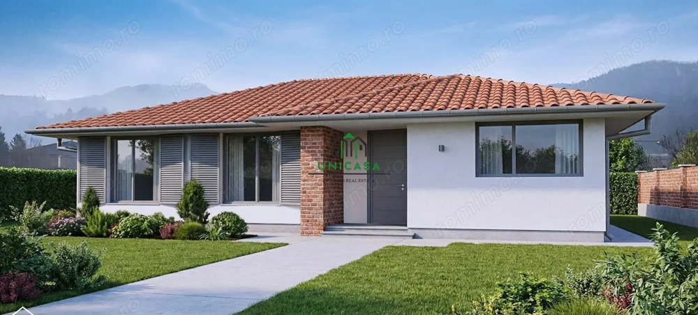Casă nouă/ Construită doar pe parter/ Bujoreni/ 4 Camere