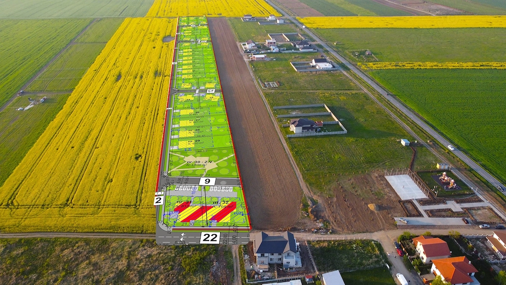 Teren intravilan 805 mp în Sânandrei   ideal pentru casă individuală sau duplex