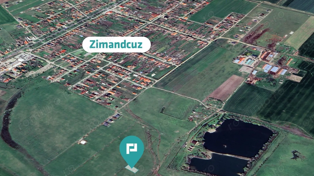 Loc de casă de 1.000mp în Zimandcuz cu PUZ aprobat