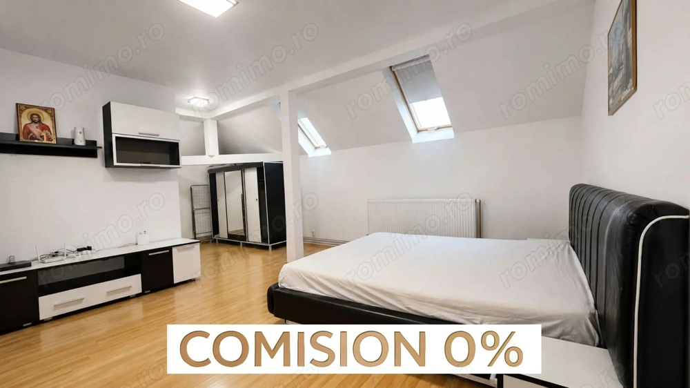 COMISION 0% | Mansarda Zona AEM | 38 mp | Centrala Proprie | Acoperis