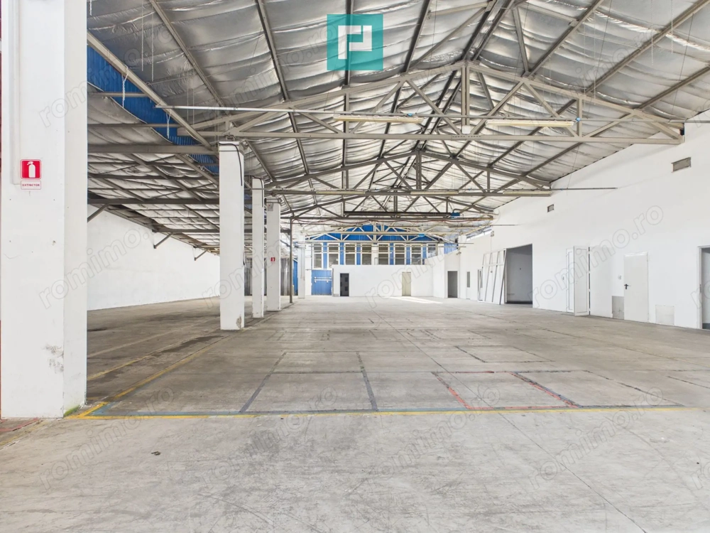 Spațiu industrial de 1,255mp acces TIR