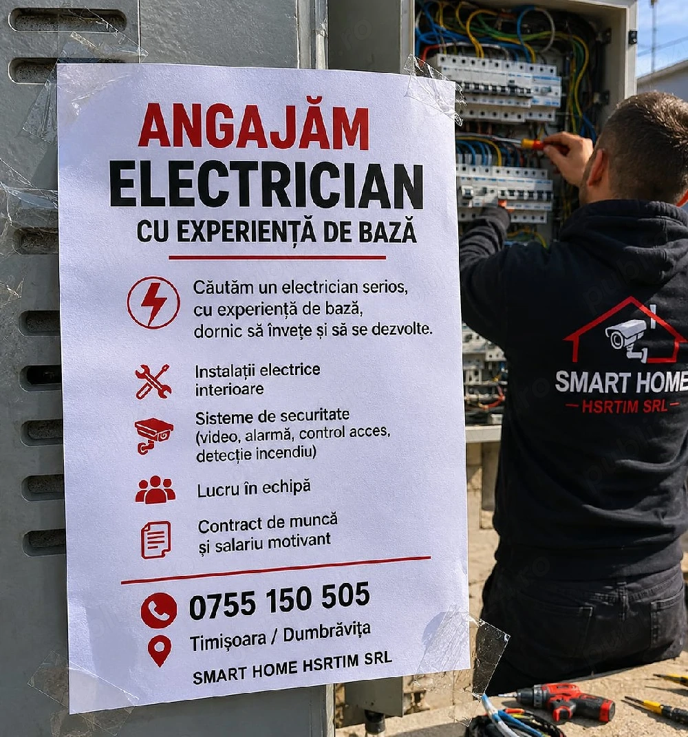 Angajam electrician in comstructii