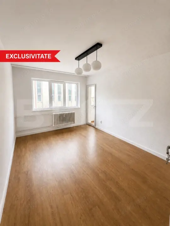 Apartament  2 camere, decomandate, 37 mp, etaj 1, zona Manastur