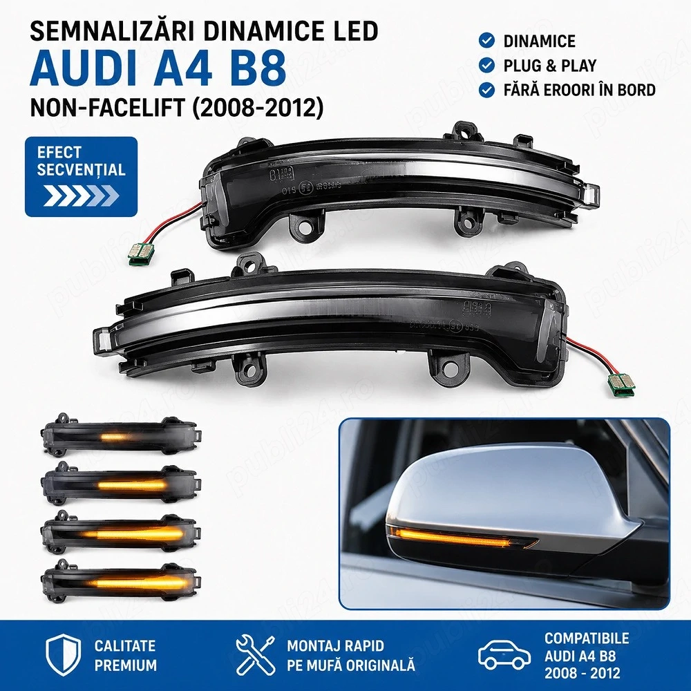 Semnalizari dinamice led audi