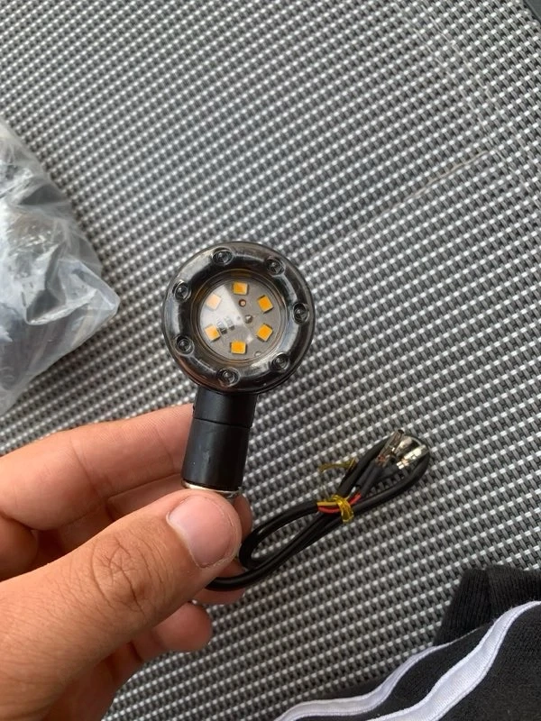 Set Semnalizări Moto LED Rotunde Custom / Harley / Cafe Racer