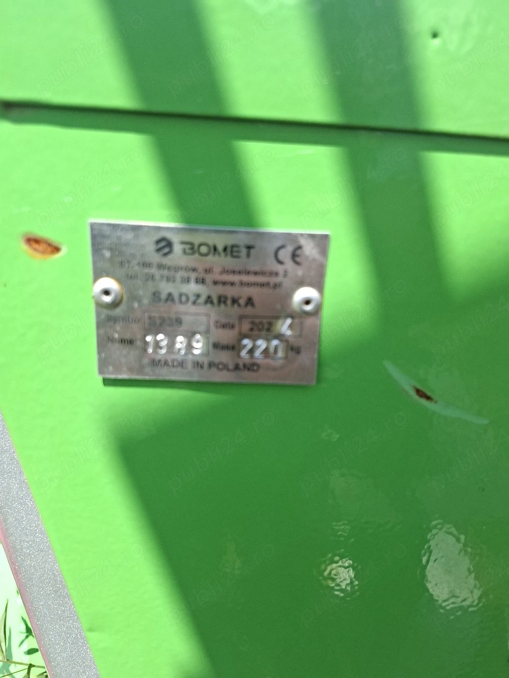 Semanatoare cartofi Bomet