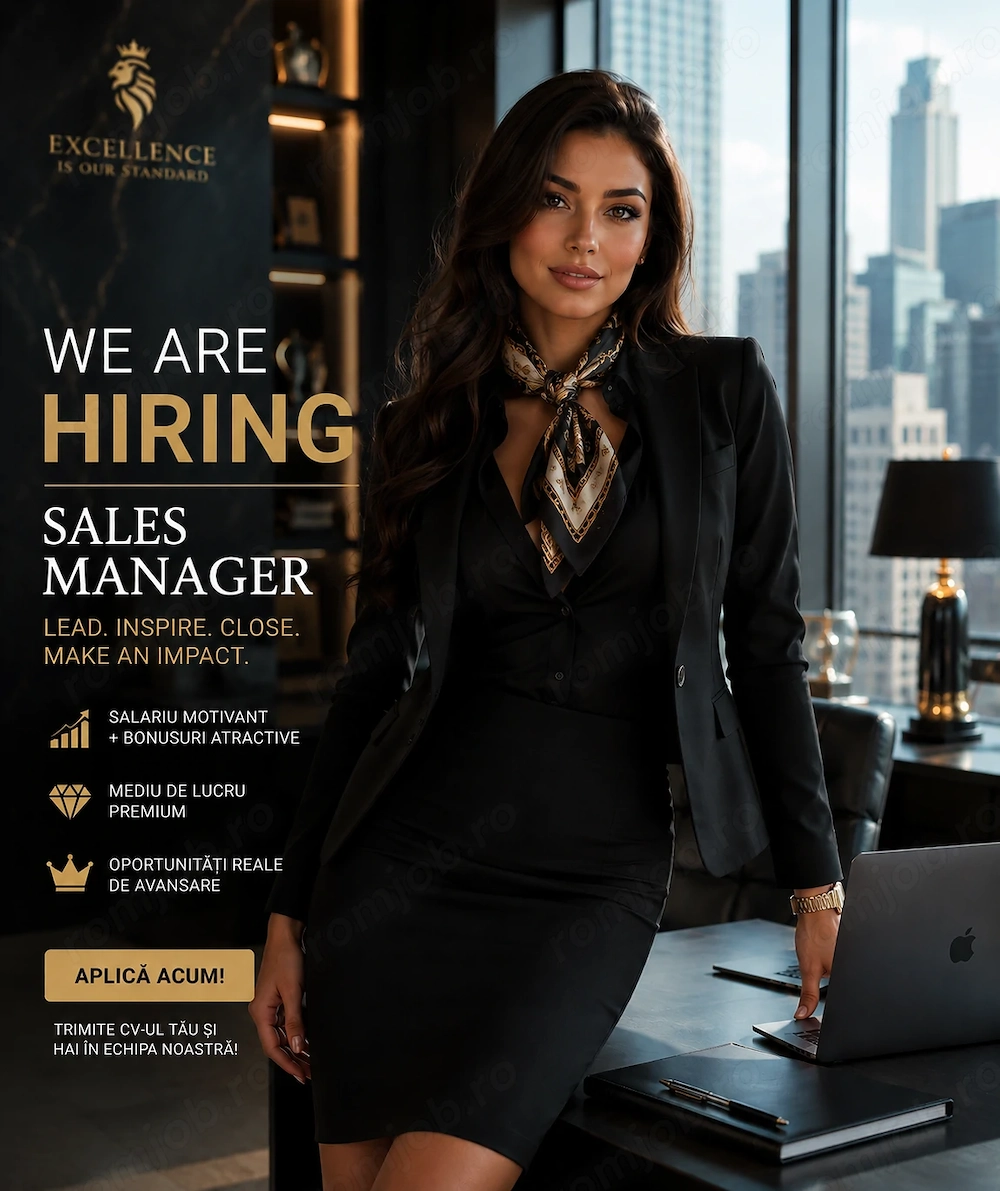 Cautam un 2 SALES Manager Timisoara  si Arad