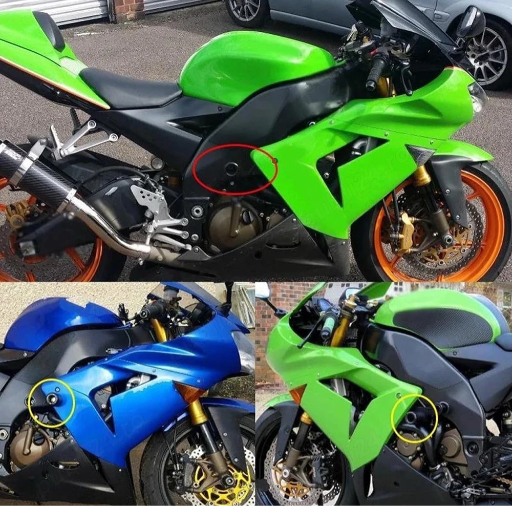 Set Crash Pad-uri (Protecții Cadru) Kawasaki Ninja ZX-10R (2004 - 2005)