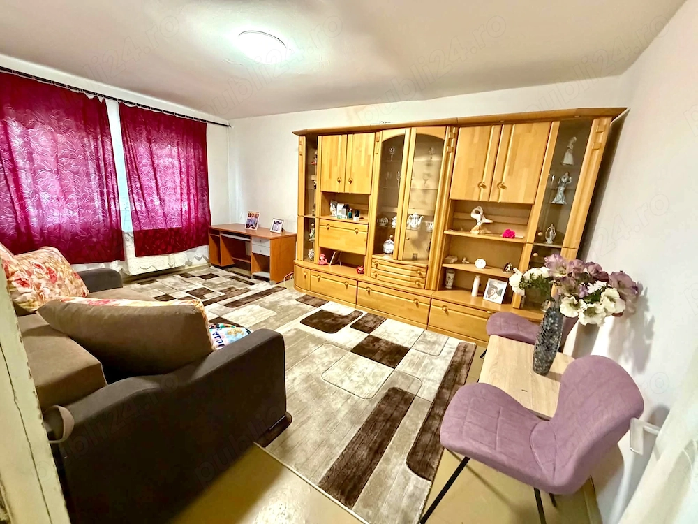 Apartament 3 camere, parter, mobilat, 66mp