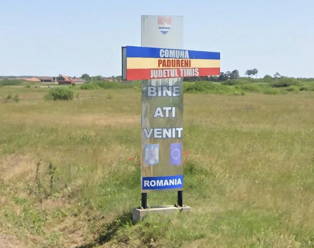 Teren de vânzare în Comuna Pădureni   Toate utilitățile, acces asfaltat