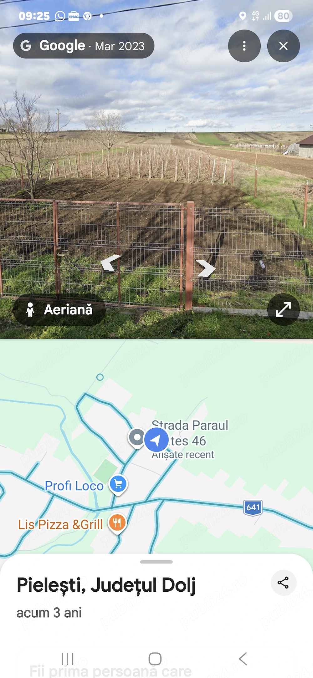 Teren intravilan Pielești, 861mp
