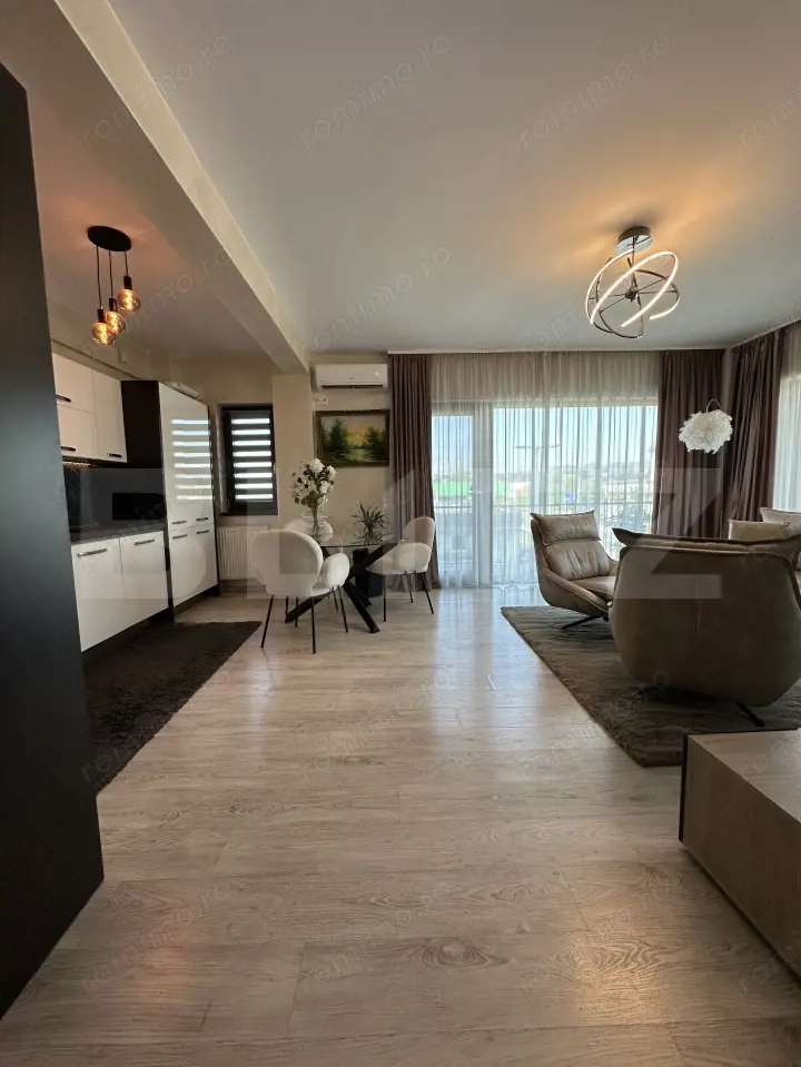 Apartament 2 camere, complet mobilat și utilat, 59 mp, zona Semicentral 