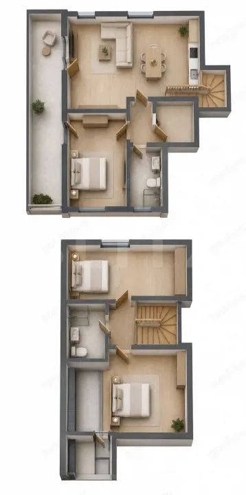 Apartament cu 4 camere și terasă de 18,25 mp, 111,94 mp total