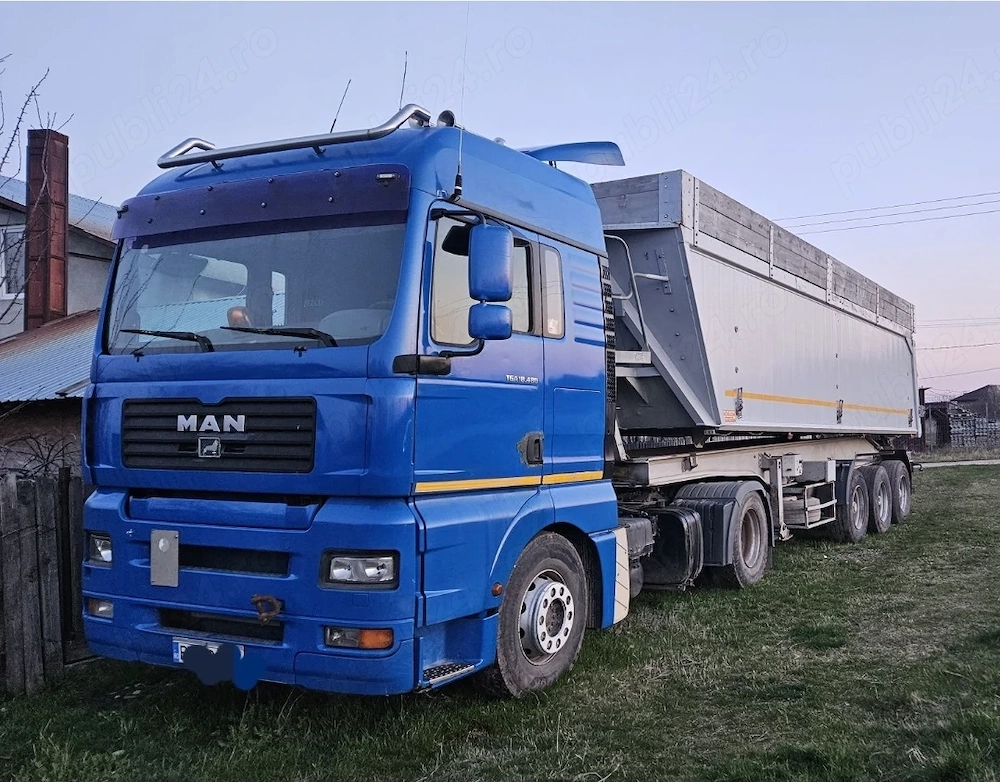 Vand ansamblu cap tractor + remorca