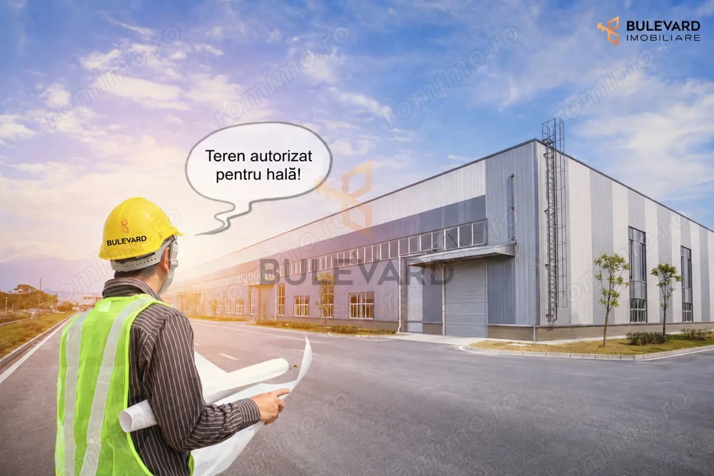 Teren industrial autorizat pentru hala