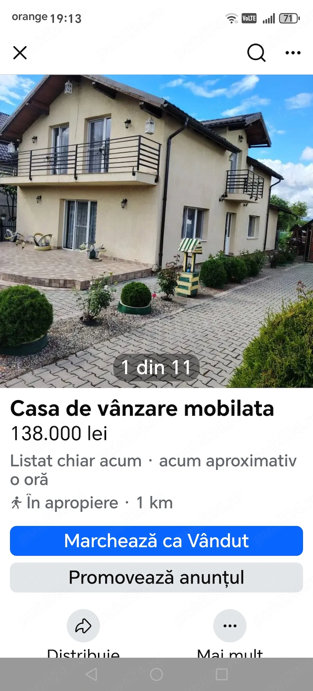 Casa de vânzare mobilata