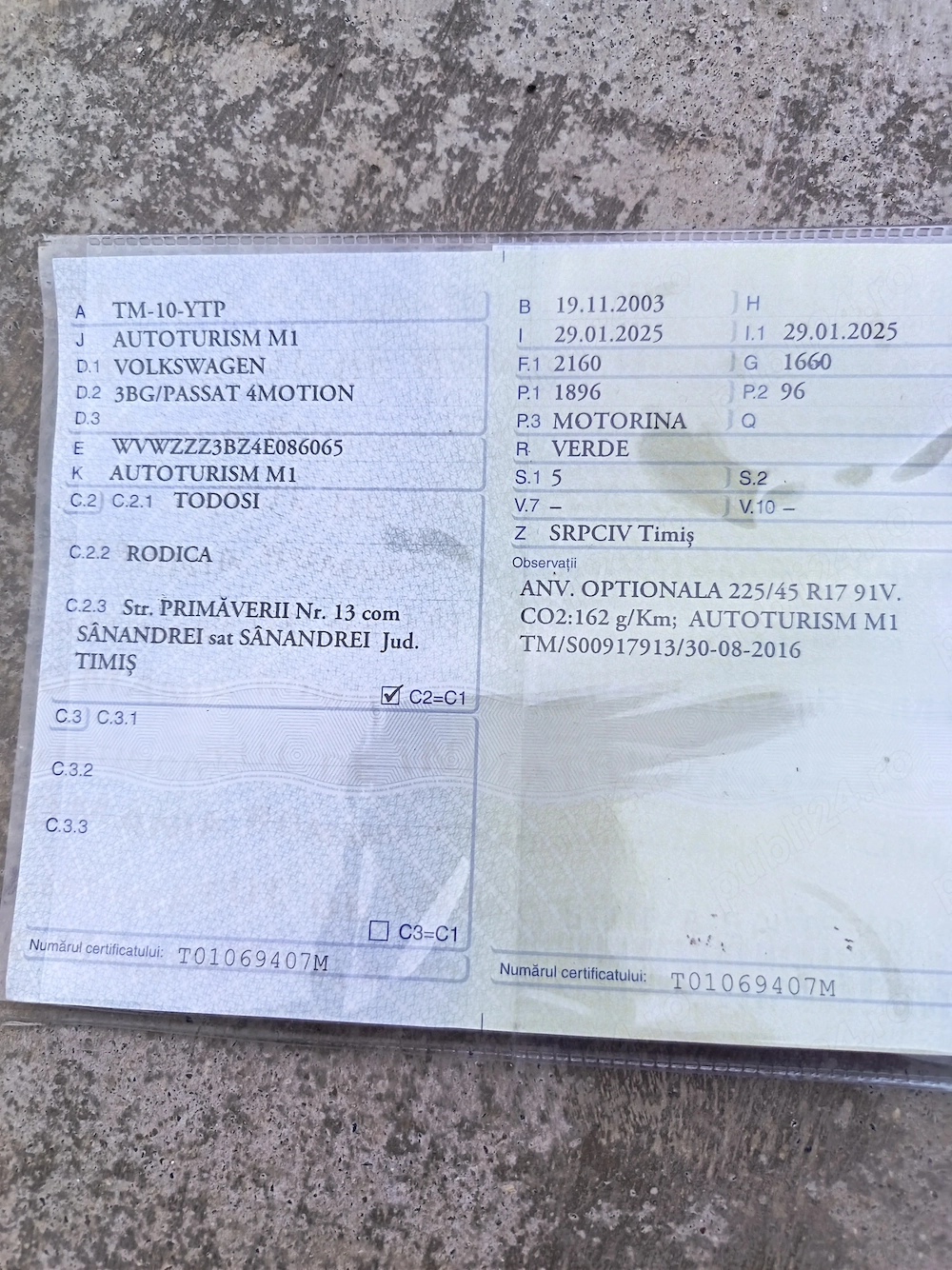 Vînd wolswagen pasat 