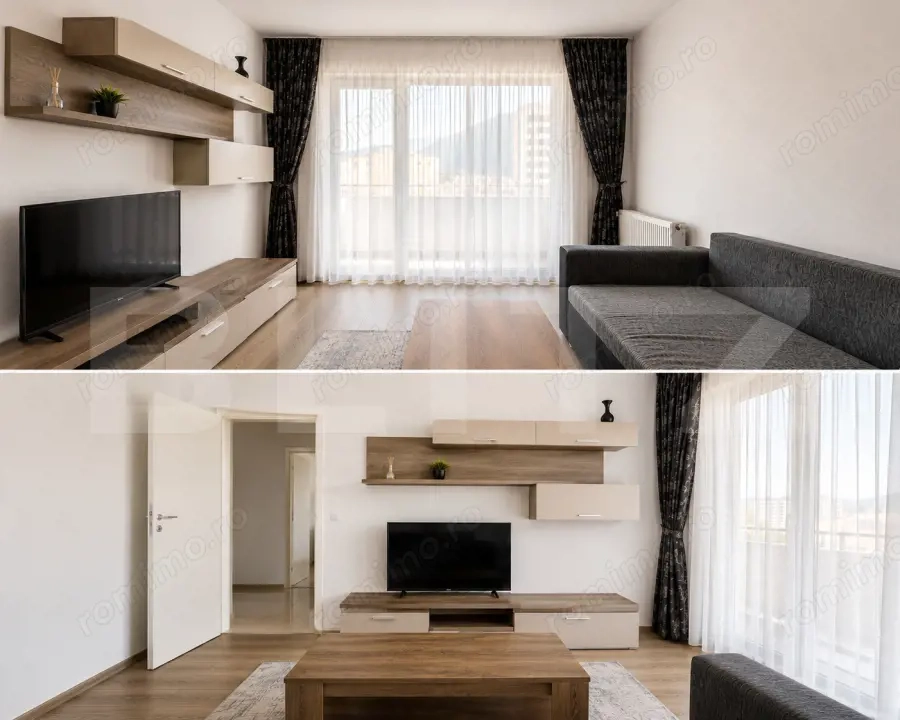 Garsoniera moderna spatioasa 42 mp + 7 mp balcon deschis | Racadau, Brasov