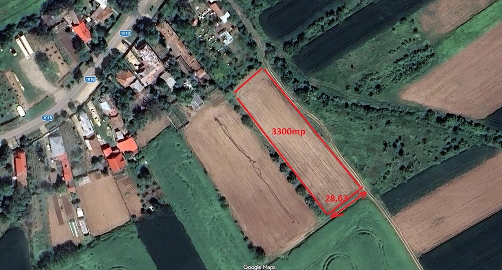 Teren de 3300 mp Intravilan de vânzare