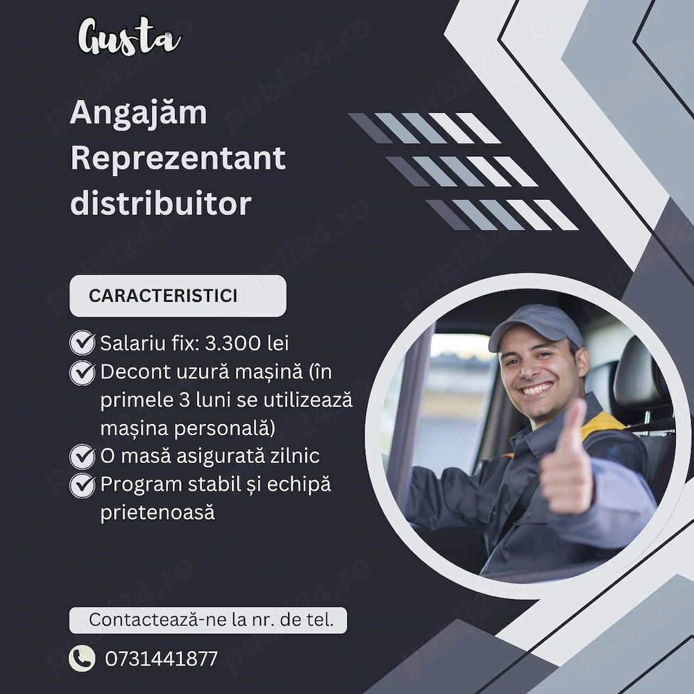 Angajam reprezentant distribuitor