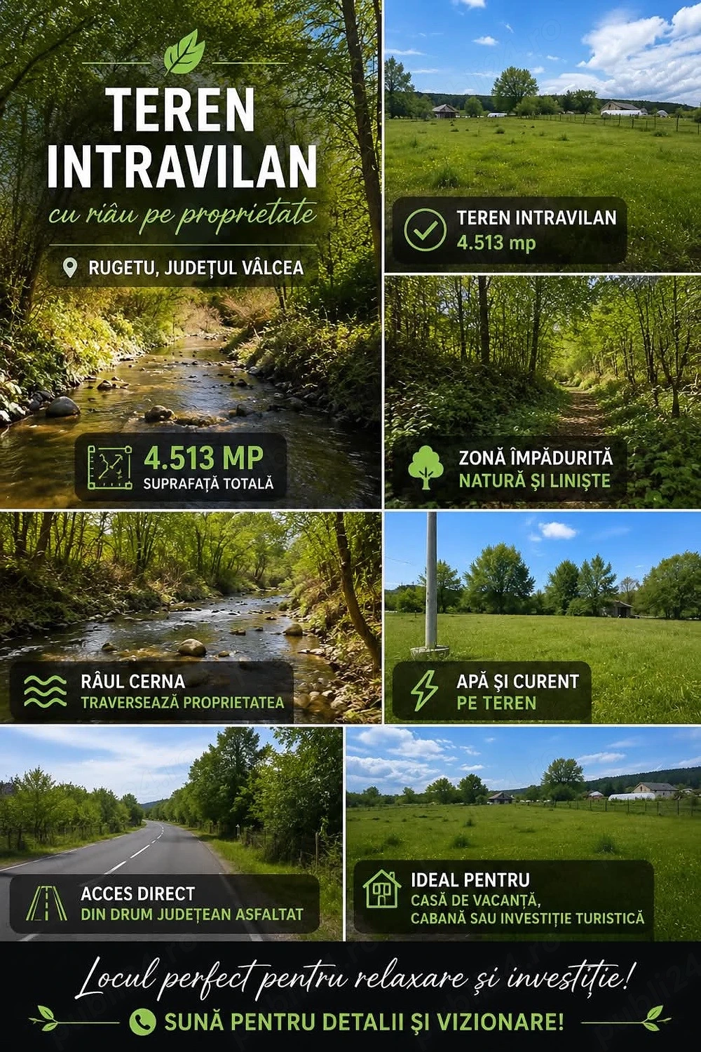 Teren intravilan de vanzare 4513 m2