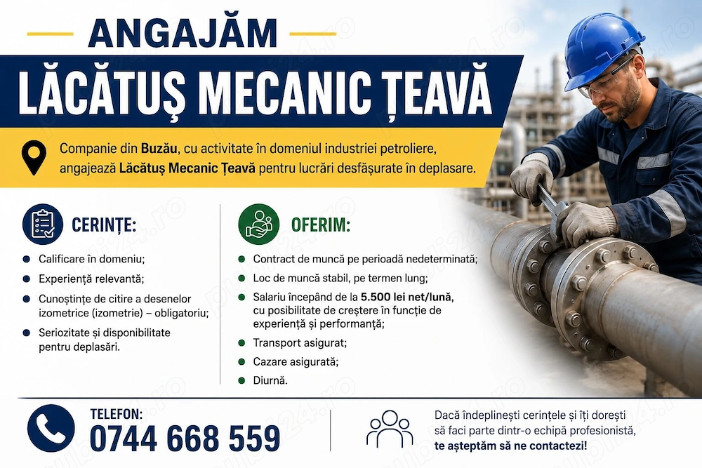 Lacatus Mecanic- teava (izometrie)