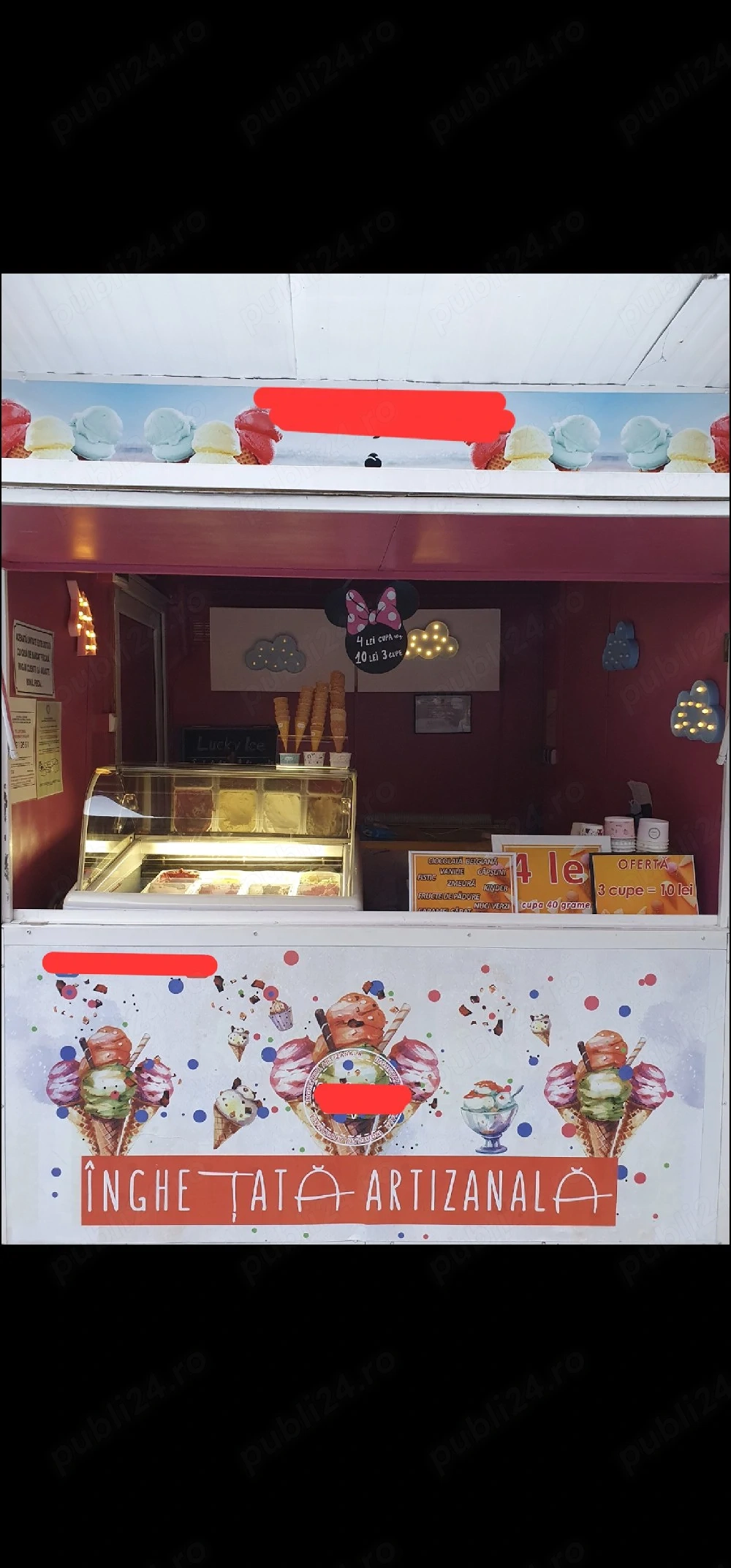 chiosc  comercial 2x2 m din panouri sandwich