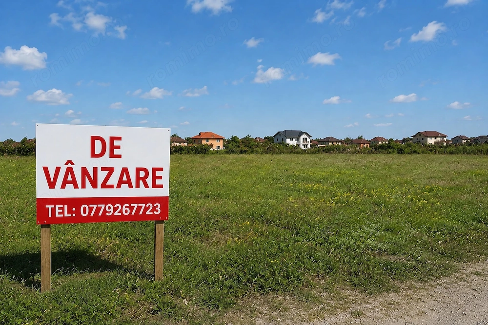 Teren de casa intre Timisoara si Sacalaz - 555 mp - FS 18,5 mp - Utilitati - 48.000 euro negociabil