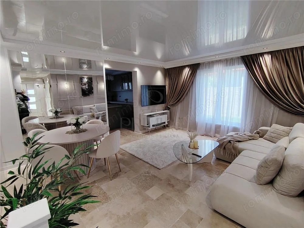 Duplex separat prin carport - Mobilat lux - Panouri si Asfalt