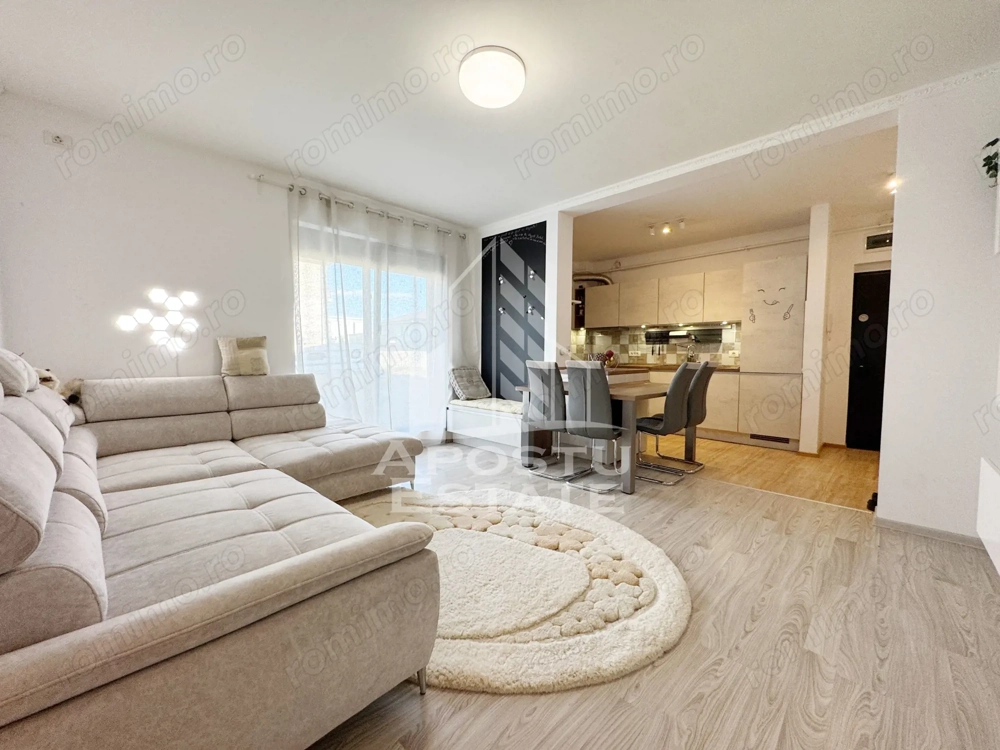Apartament 2 camere de vanzare 50mp utili, garaj 22mp -Giroc UM