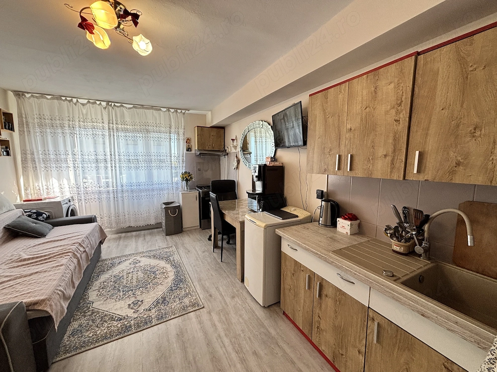 Garsonieră 24mp, complet mobilată și utilată , etaj 2