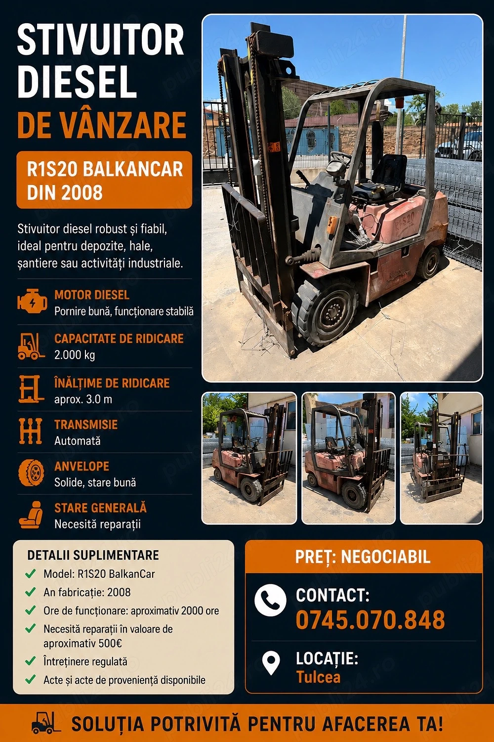 De vanzare stivuitor Balkancar Record