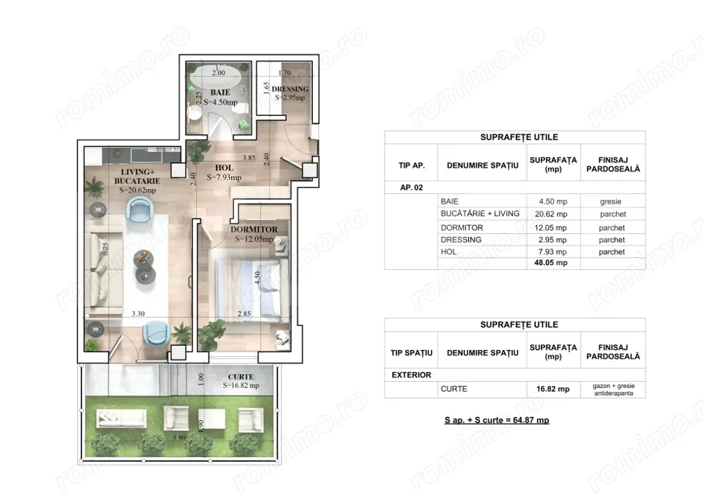 Apartament MODERN 2 camere intr un Complex Rezidential NOU la un SUPER PRET !! 