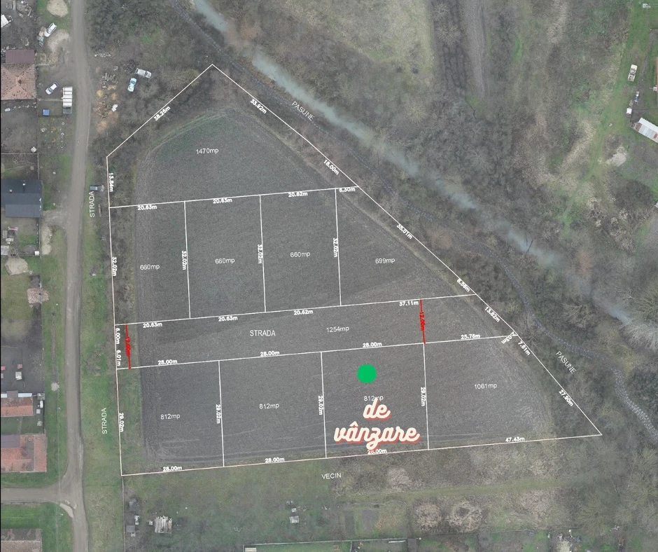 De vânzare direct de la proprietar, parcelă de teren intravilan, Sacoșu Turcesc, jud. Timiș