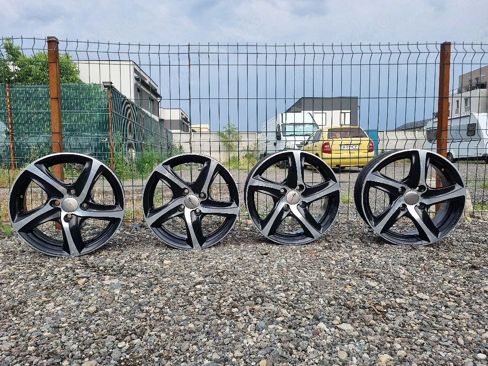 Jante R15 Aliaj 4x100 Brock Wheels 6.5J ET 38 Dacia Renault Opel Hyundai i20 Kia Honda