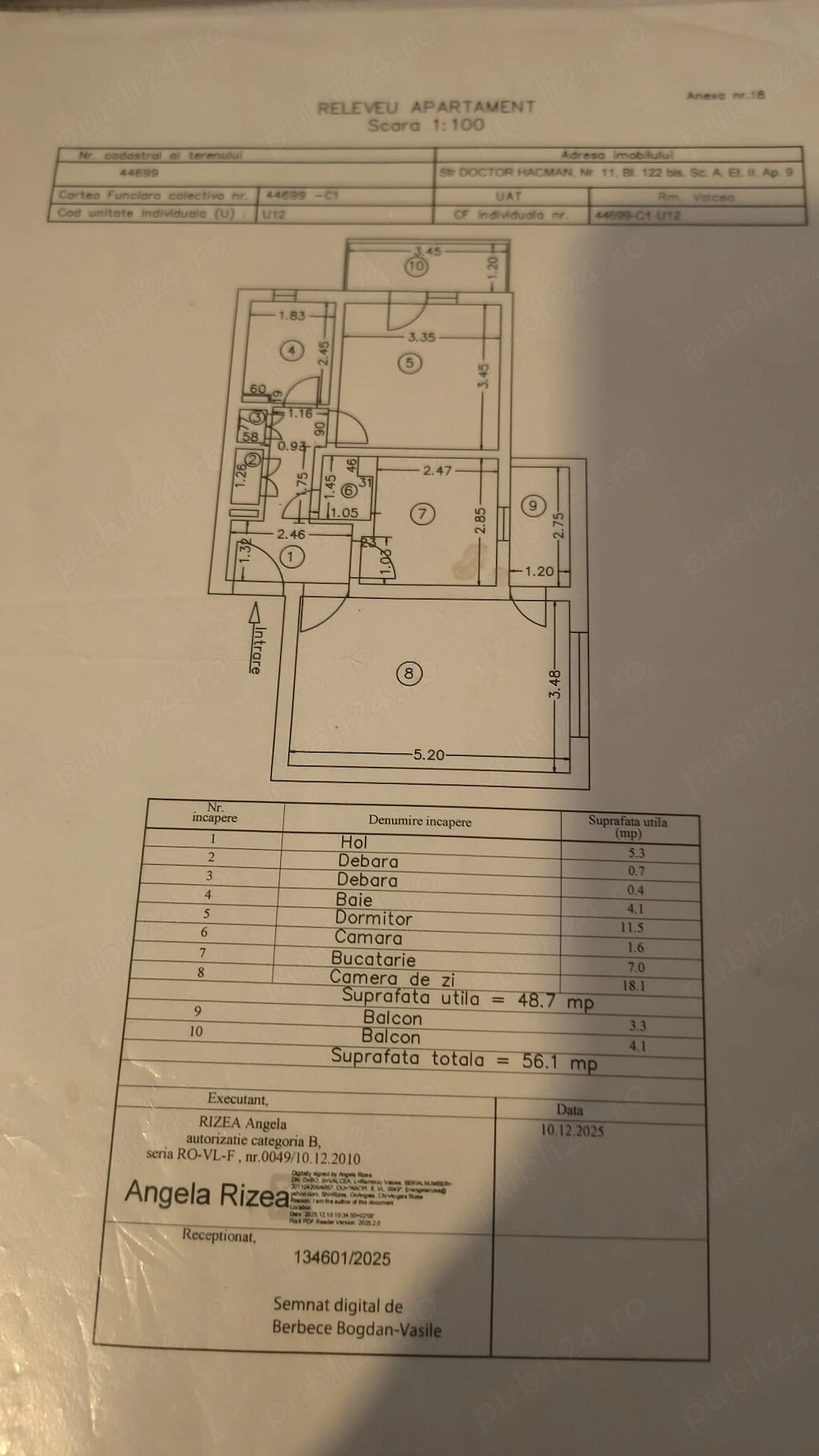 Apartament str.Dr. Hacman Râmnicu Vâlcea 