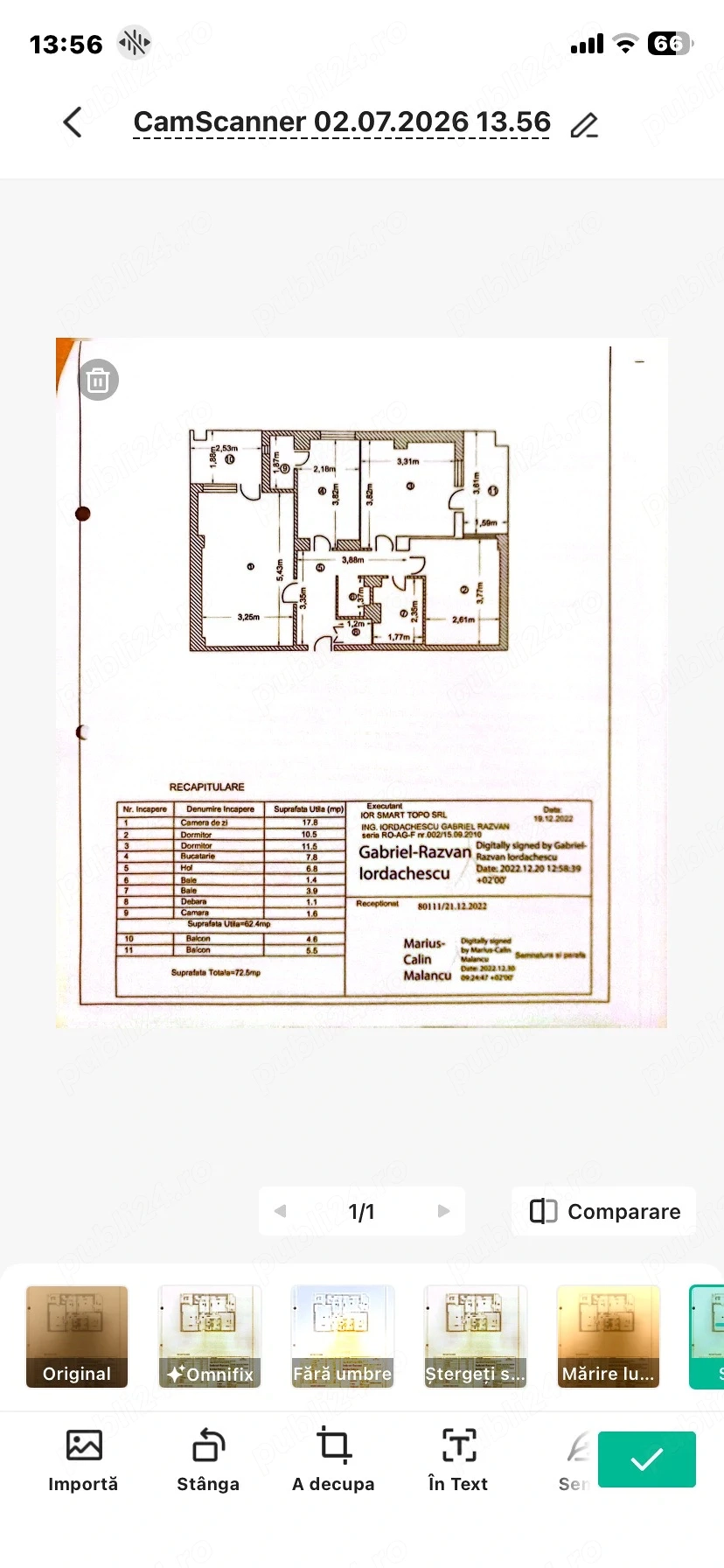 Apartament 3Camere Etaj 1 Exercitiu Stradal 