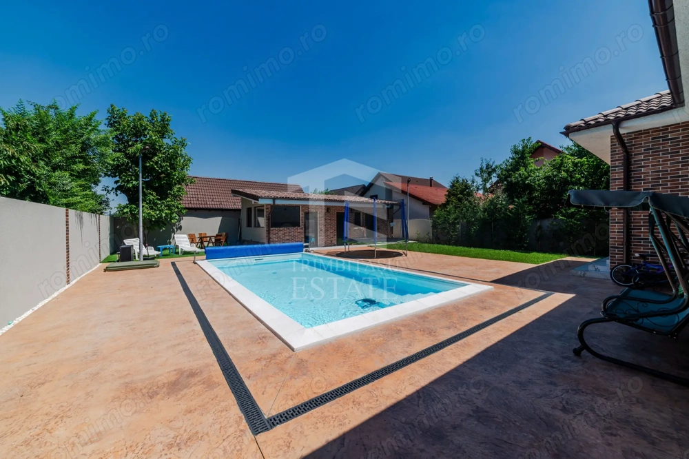Casa pe parter premium cu piscina in Chisoda independenta energetic