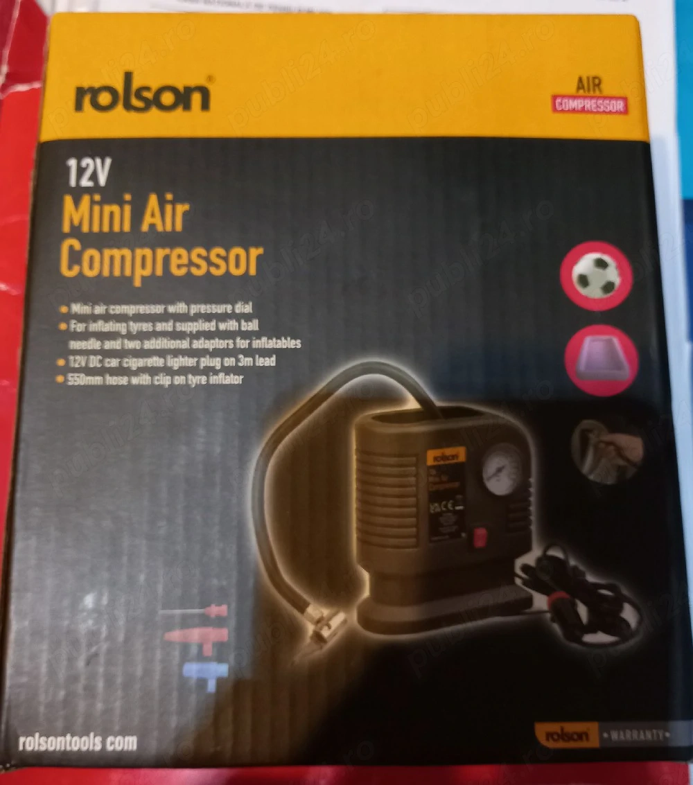 Compresor auto anvelope nou Rolson 
