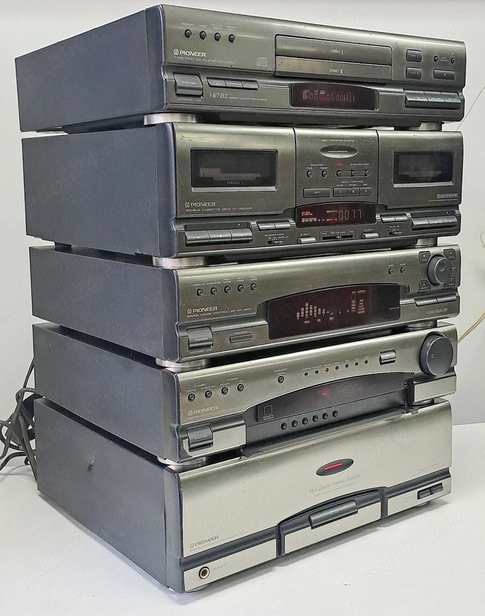 Linie Audio Pioneer Premium   Amplificator CD Deck EQ Putere tuner 5 Componente (J500 J400 J300)