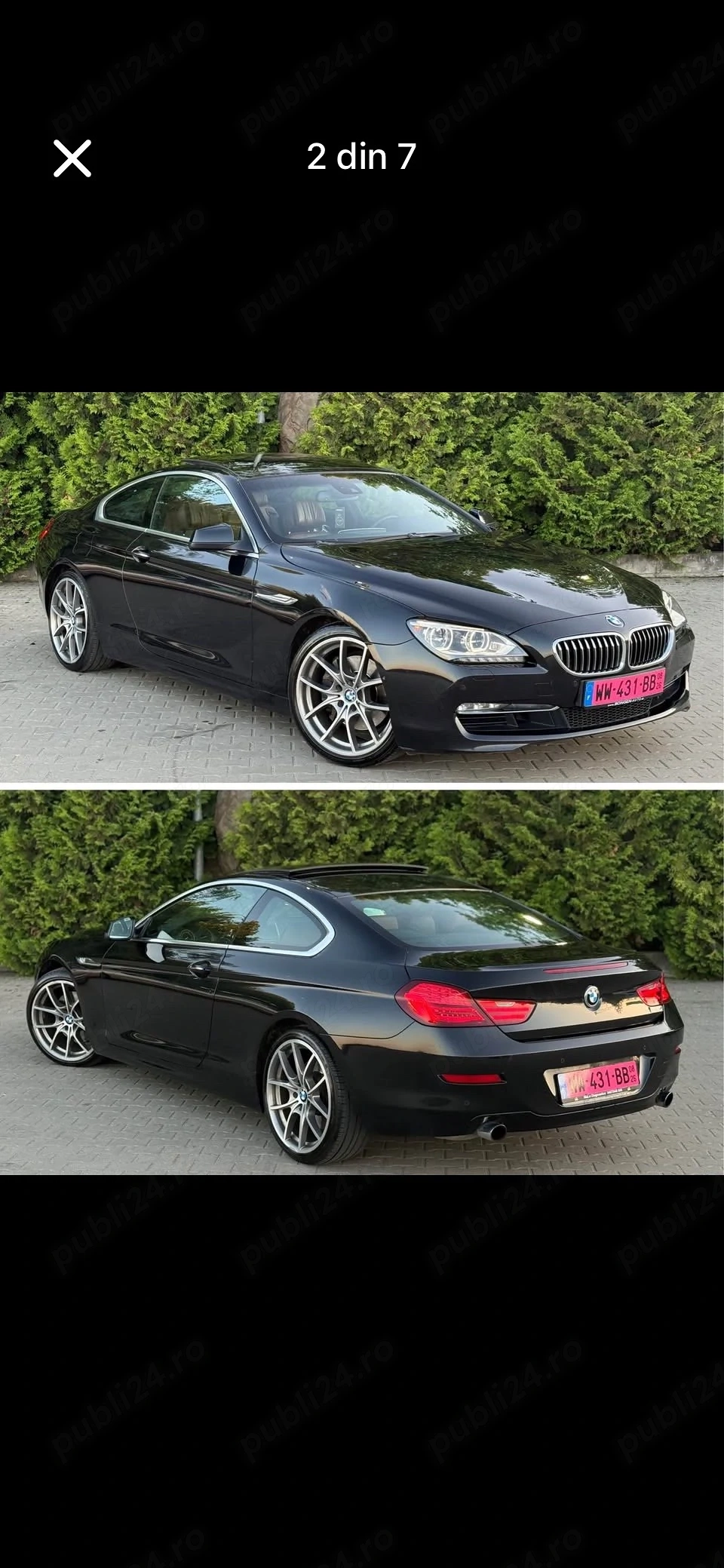 Vând BMW seria 6, 640i coupe, 320 cp