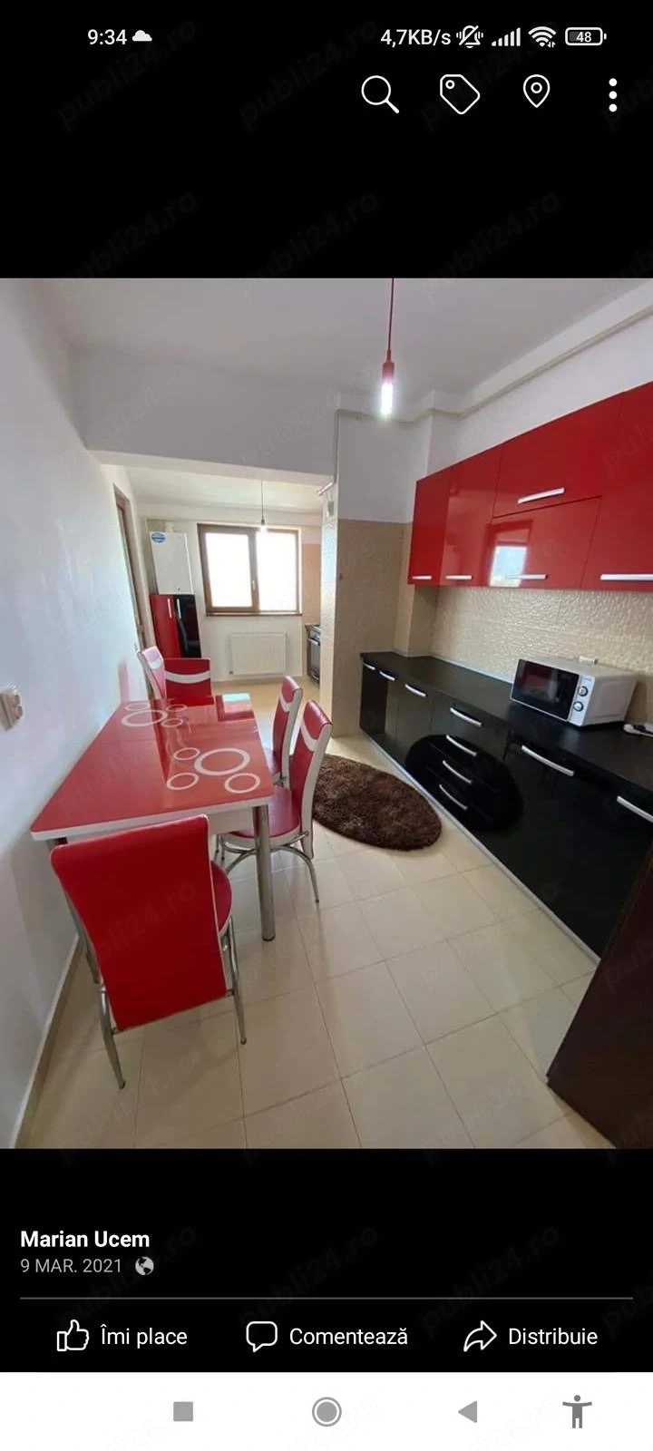 Închiriez apartament cu 2 camere 