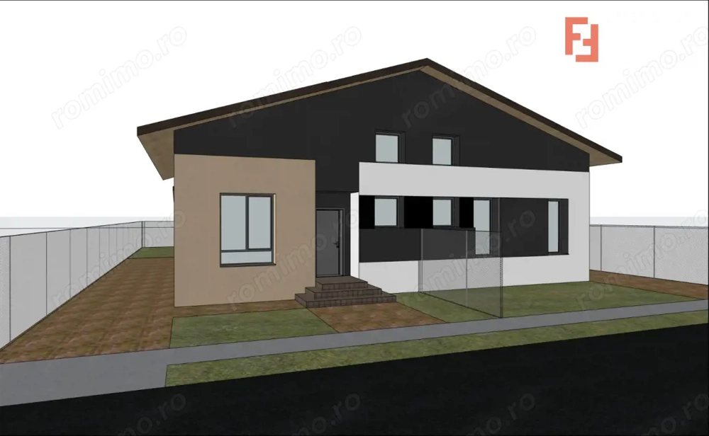 Duplex cu 3 camere, 76 mp utili si 300 mp teren, de vanzare in Sacalaz