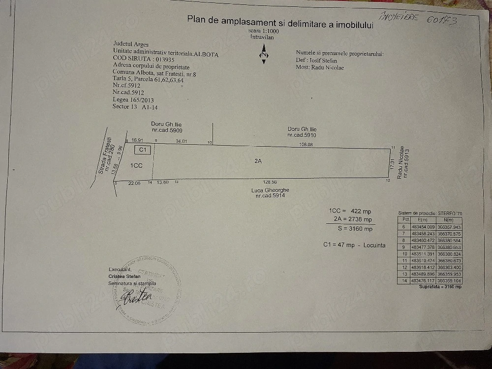 casa cu terenul8000m 
