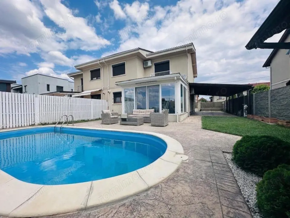 Duplex cu piscina- 4 camere si 2 bai - zona excelenta- Mosnita Noua