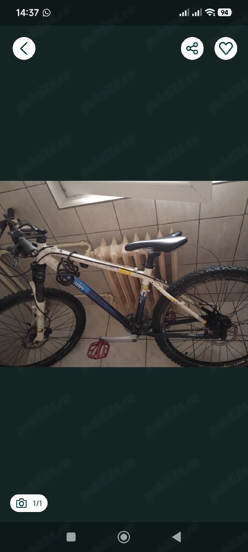 Vand bicicleta