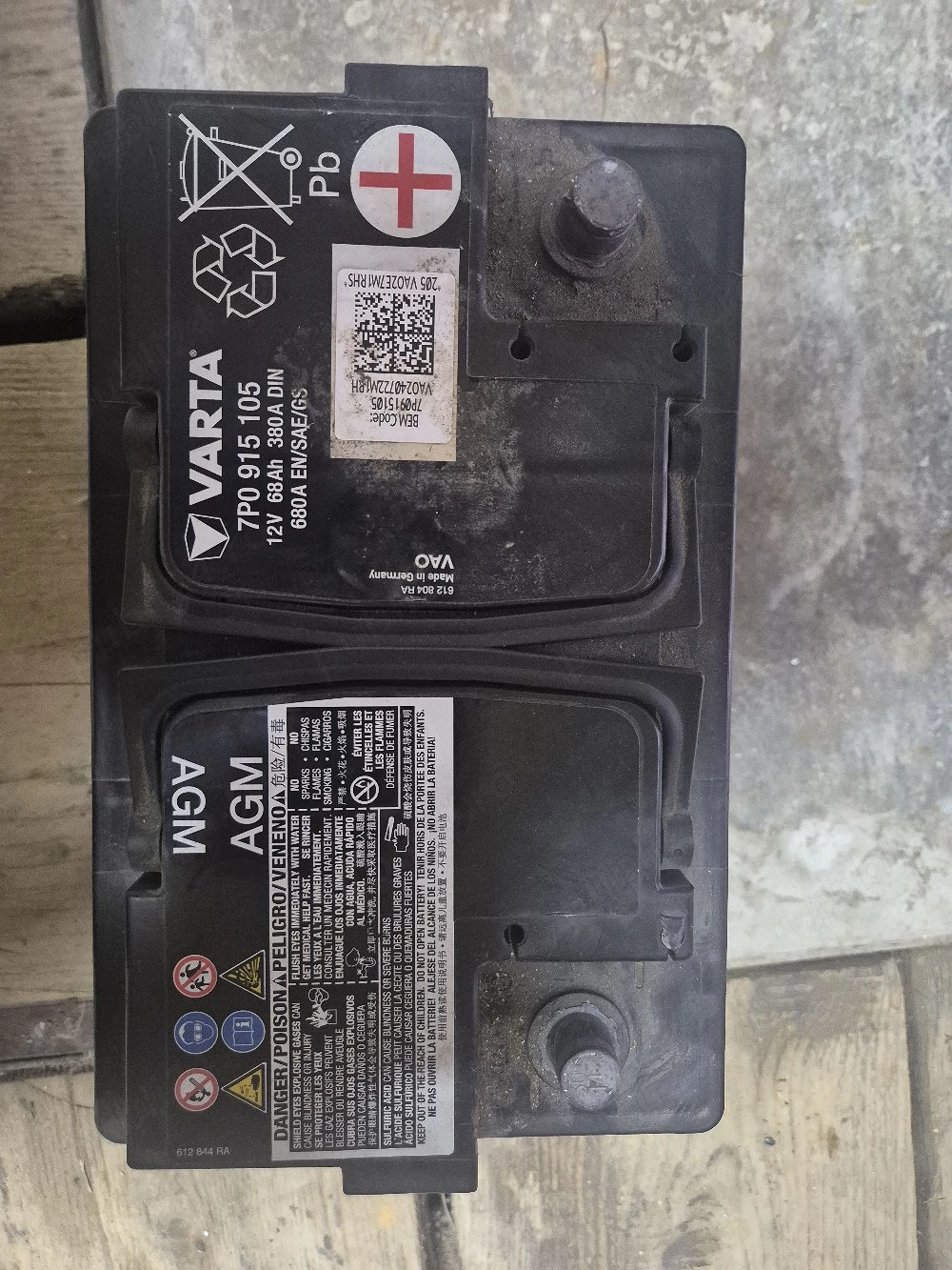 Baterie Varta AGM 68AH