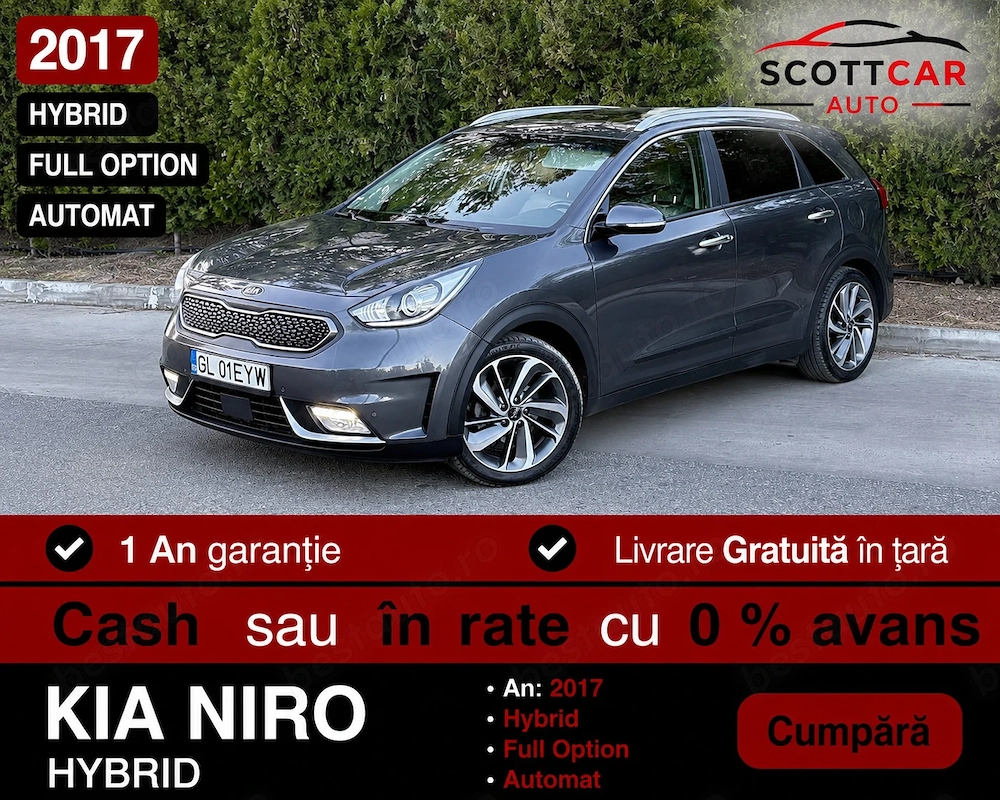 Kia Niro Full Hybrid I Automata I Full Option I Garantie 12 Luni I Auto Inmatriculata
