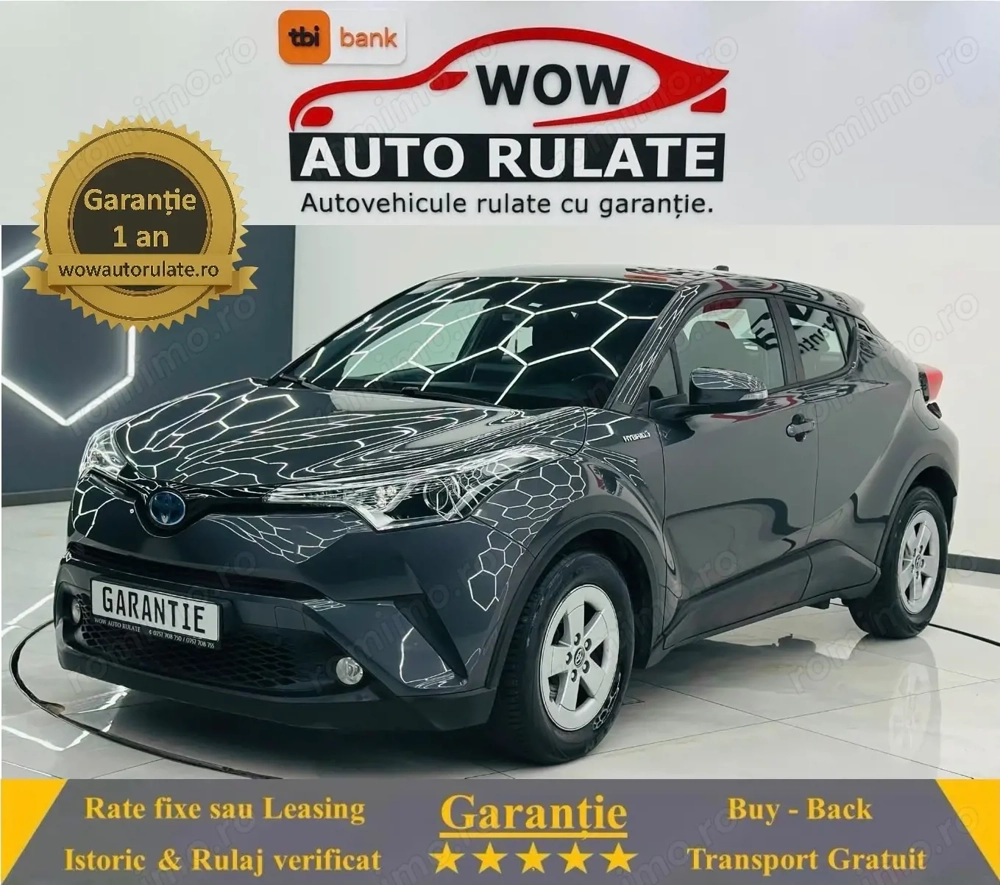 TOYOTA C-HR 2017 1.8i +hybrid E6 Garantie 12 Luni Rate Avans 0 Doar Cu Buletinul