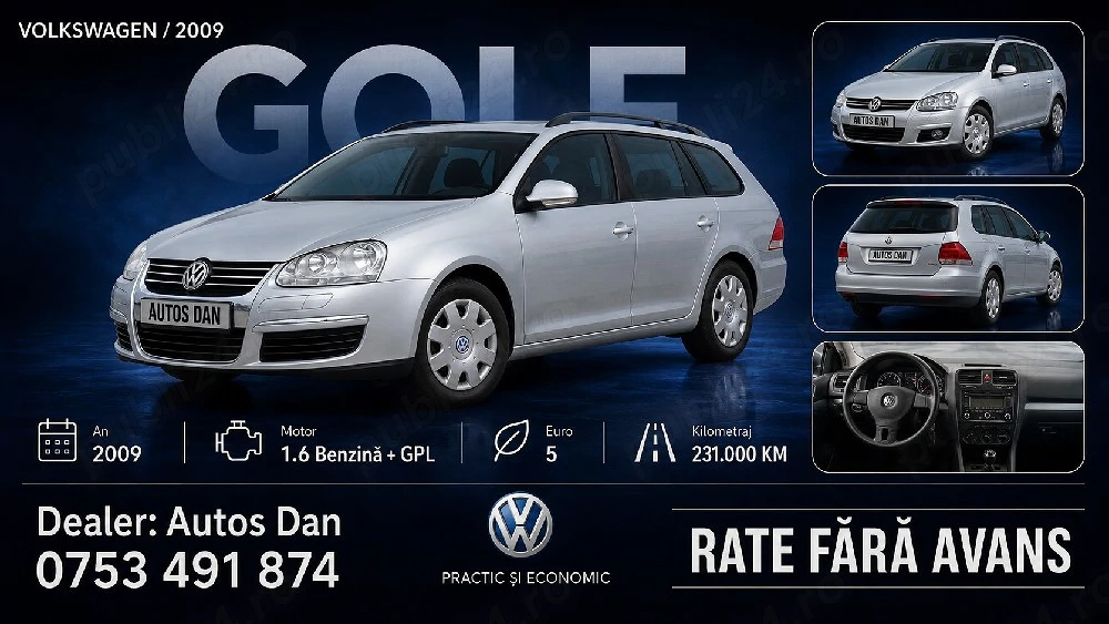 Vw Golf 2009-1.6 mpi+gpl